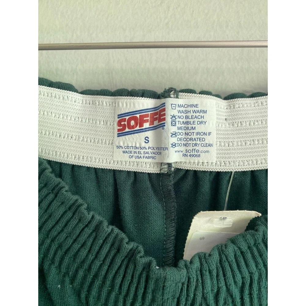 NEW Soffe Women's Junior Size S Green Authentic Cheer Short Comfortable Cotton